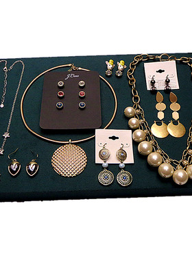 728中古vintage时尚复古饰品高端宝石老饰品微瑕复古耳钉手链项链