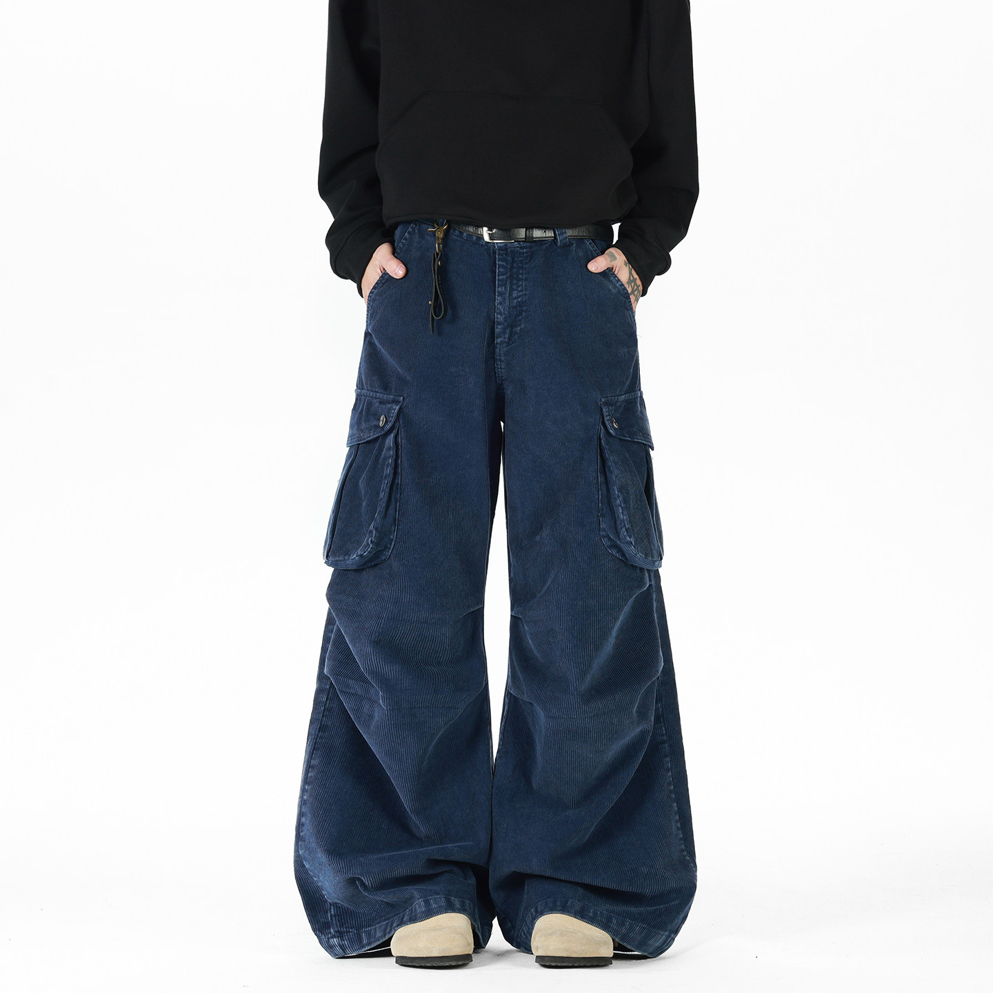 现货A412-DM551-特P54-限价98-复古工装口袋灯芯绒休闲裤，男装工装外套，电商A412