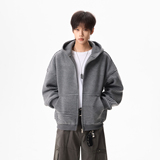 原创现货A412-FM805-特P78-420g条纹连帽开衫拉链卫衣外套，女装短外套，电商A412