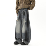 现货1000-A412-DM229-P63-限88-泼墨破洞弯刀阔腿灯笼牛仔裤（2），商品下架区，电商A412