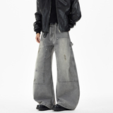 现货A412-DM546-特P55-限价98-做旧破洞脏染牛仔裤，男装牛仔裤，电商A412