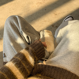 现货直播品质A412-DM47-P53限价78宽松直筒加绒加厚卫裤，男装休闲裤，电商A412