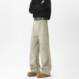 现货500-A412-DM289-P75-限98-高品质拼接几何伐木裤工装裤，男装休闲裤，电商A412