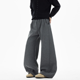 原创现货A412-DM542-特P60-限价98-400g加厚格雷灰腰头弯刀卫裤，男装休闲裤，电商A412