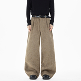 原创现货A412-DM543-特P58-限98-400g羊毛呢子混纺加厚打褶休闲裤，男装休闲裤，电商A412