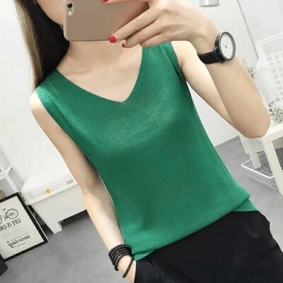 芭良洋气遮肉70-200斤宽松遮肚子显瘦针织凉感背心打底衫妈妈装女