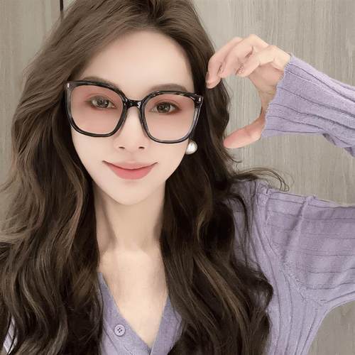 亿囍服配折叠墨镜大框偏光防紫外线太阳镜平光2024开车网红防晒镜