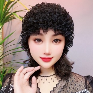 娜娜家遮盖白发包头帽加绒女士蕾丝花边网纱帽四季通用针织镂空女