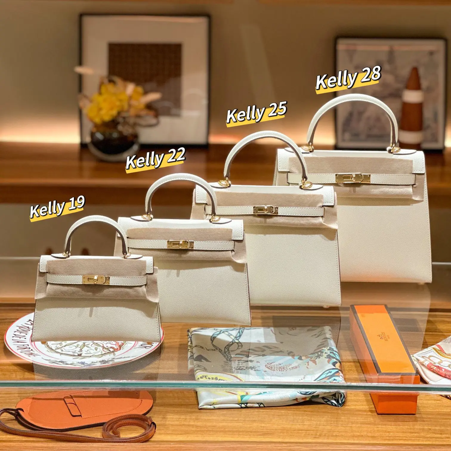 女包2025新款手掌纹金银扣二代凯莉包真皮手提包时尚单肩斜挎包