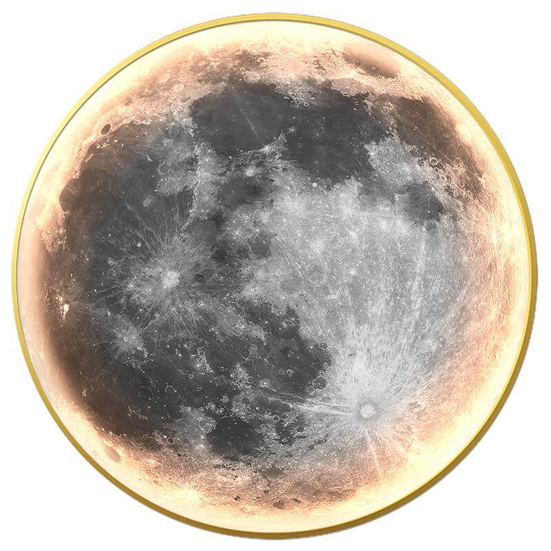网红球地球壁灯圆形星背球道主走廊玄关挂画卧景墙卧室床头月装饰怎么看?
