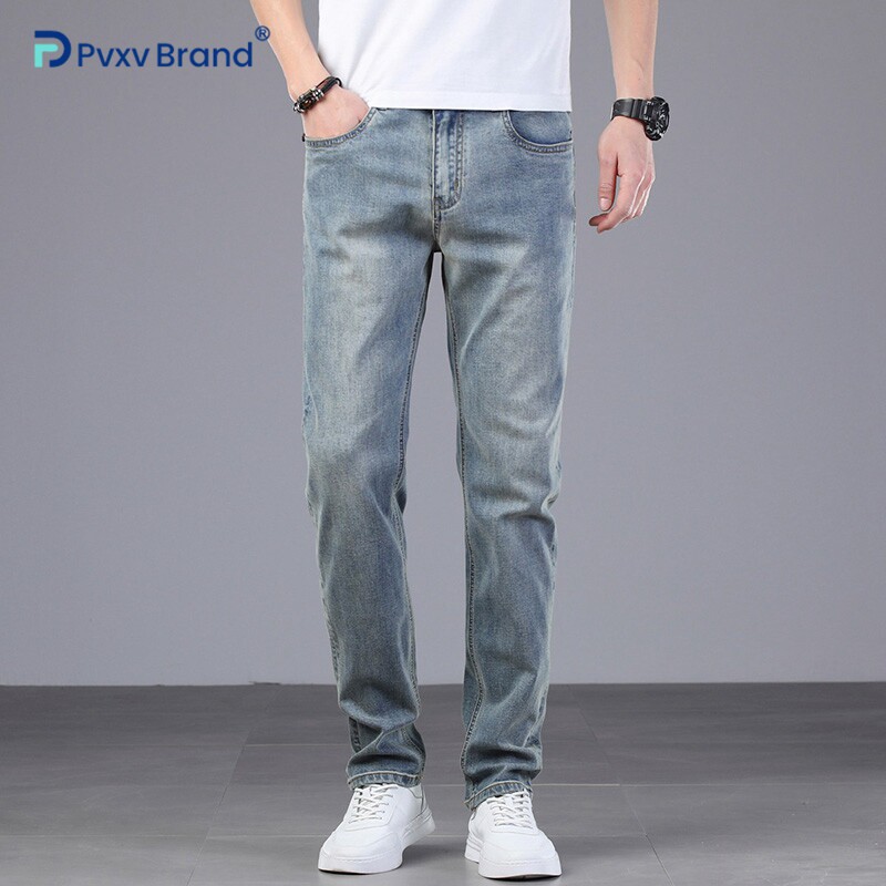 春季牛仔裤男士直筒修身2026新款春秋款潮流百搭水洗复古休闲裤子