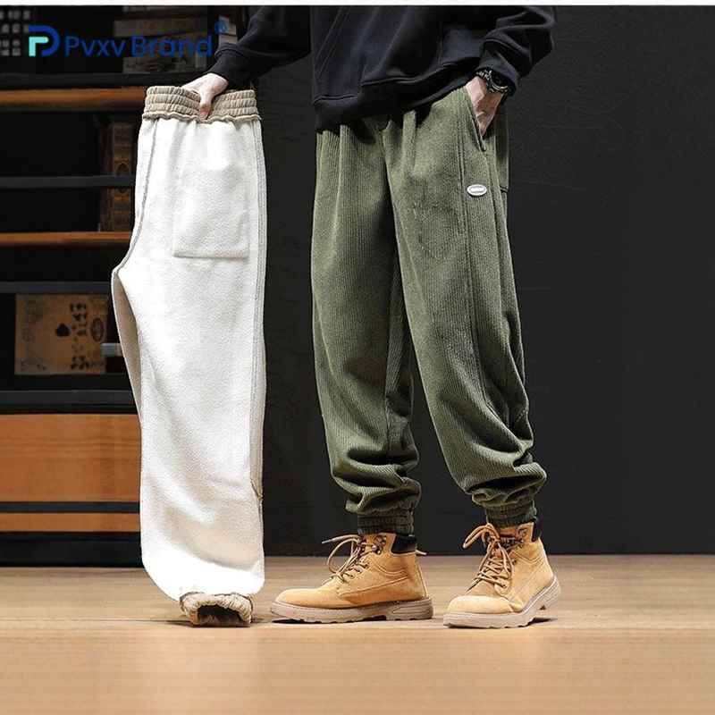 仿羔绒冬季束脚裤加绒加厚卫裤