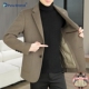 秋冬加厚保暖不软塌精致利落显版 毛呢外套男式 新款 型商务潮流感男