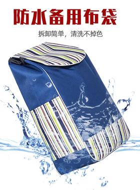 双层购物车布袋买菜车手拉杆车小拉车推车大号防水牛津包收纳储物