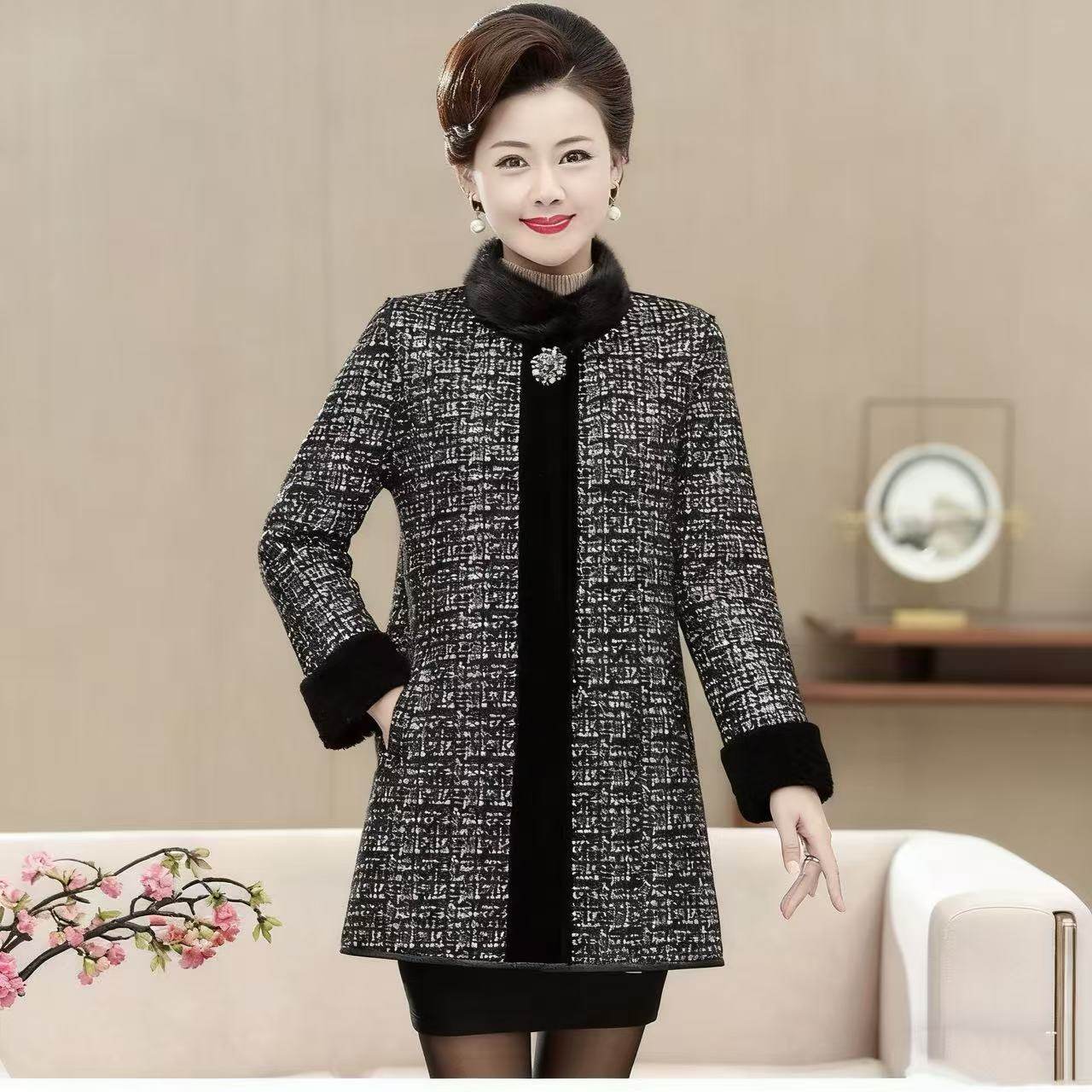 妈妈秋冬新款外套洋气大码女装阔太太高贵大衣加厚保暖外套保健环,服饰配件/皮带/帽子/围巾,保健环,淘宝优惠券,粉丝福利购,淘宝优惠卷