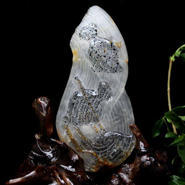 一物一图天然白水晶云母俏色鱼摆件白水晶云母鱼风水摆件带,饰品/流行首饰/时尚饰品新,摆件,淘宝优惠券,粉丝福利购,淘宝优惠卷