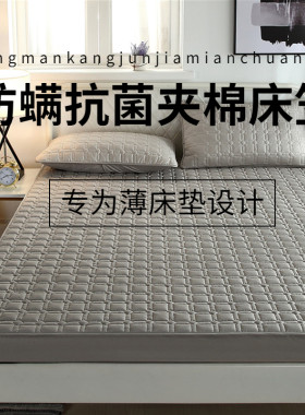 薄棕垫床罩乳胶垫5/10cum床垫套纯棉床笠单件夹棉防滑席梦思保护
