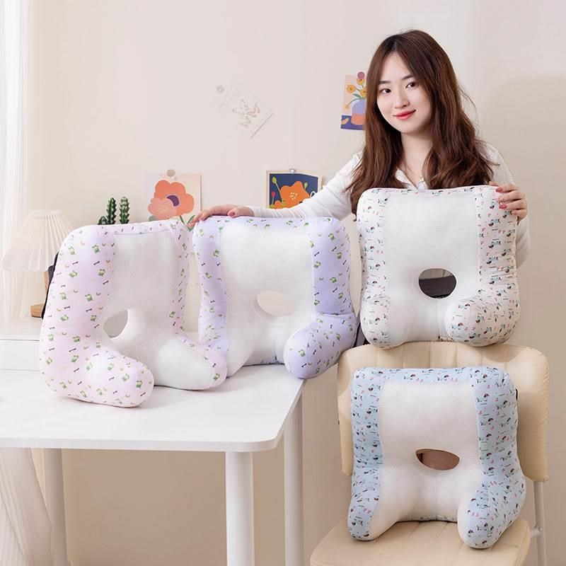 办公室午吉纳仰睡kU型工位久坐护颈枕椅子头枕午休睡觉神器趴睡枕