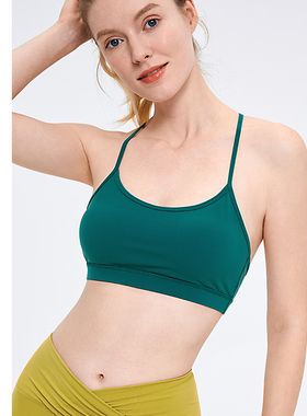 凡圣瑜伽运动内衣女时尚吊带瑜伽服ABRA防震运动无钢托内衣F07101