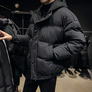 外套男冬季棉服2024韩版潮流面B包羽绒棉衣服加绒加厚帅气短款棉
