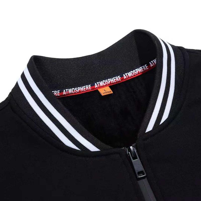 拉链棒球服狐绒连银帽套定长袖卫衣班服头文化衫工TVI作服制印字l