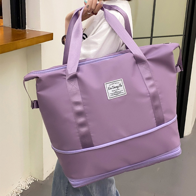 双层扩展大容量旅行包女短途出游手提多功能健身包轻便待产收纳袋,箱包皮具/热销女包/男包,旅行袋,淘宝优惠券,粉丝福利购,淘宝优惠卷