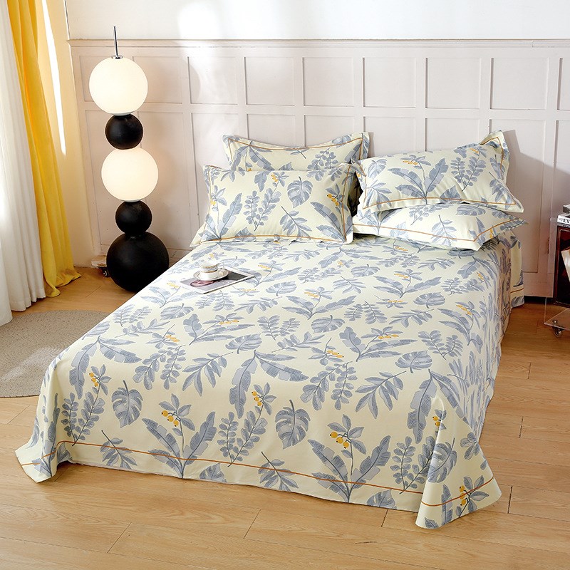 A类夏季纯棉老粗布床单单件全棉凉席加厚亲肤被单床笠枕套三件套.