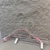 夹定 衣r架粉色水晶衣撑防滑衣挂无痕高档裤 服装 店亚克力透明女装