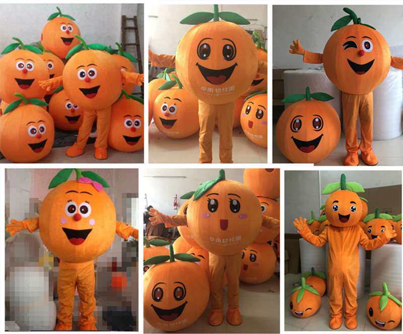 橙子卡通人偶服装赣南脐橙衣服小柑橘服装活动演出道具头套水果