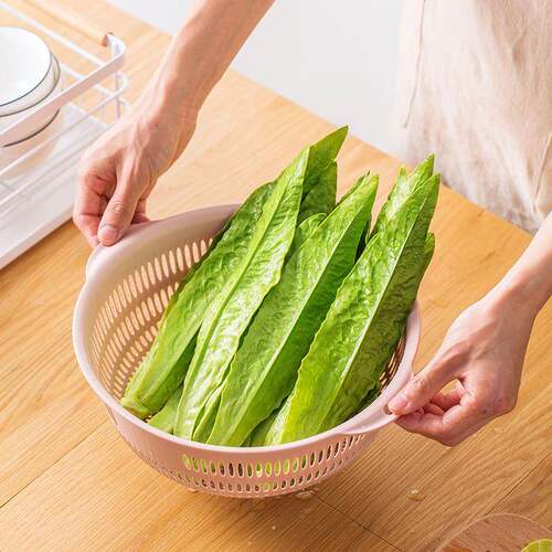 馒头镂空沥洗菜篮蔬菜水754篮套家用厨房塑料洗盆大中小菜果收纳