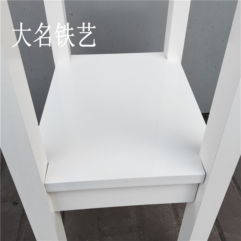 厂家.时尚置地花架 田园实木阳台花盆架 环保W家居两层储物架