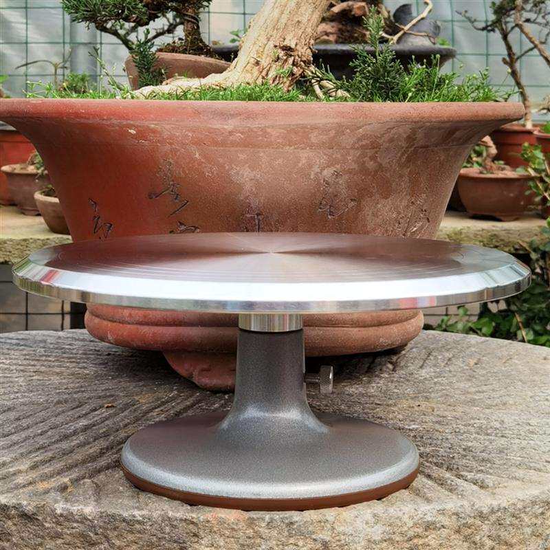 铝合转盘制作台盆型盘树转桩台盆景旋转台台长cex方形剪造景金修