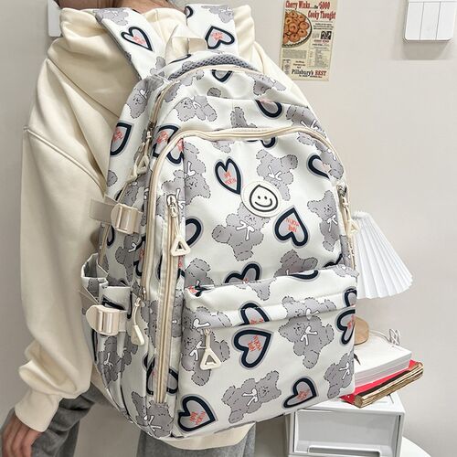书包女生初中生高中小学生高颜值大学生百搭背包可爱大容量双肩包