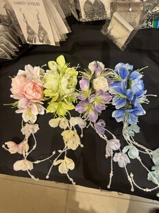 云南傣族头花新款发梳舞蹈头饰民族风流苏手工发饰表演服装配饰