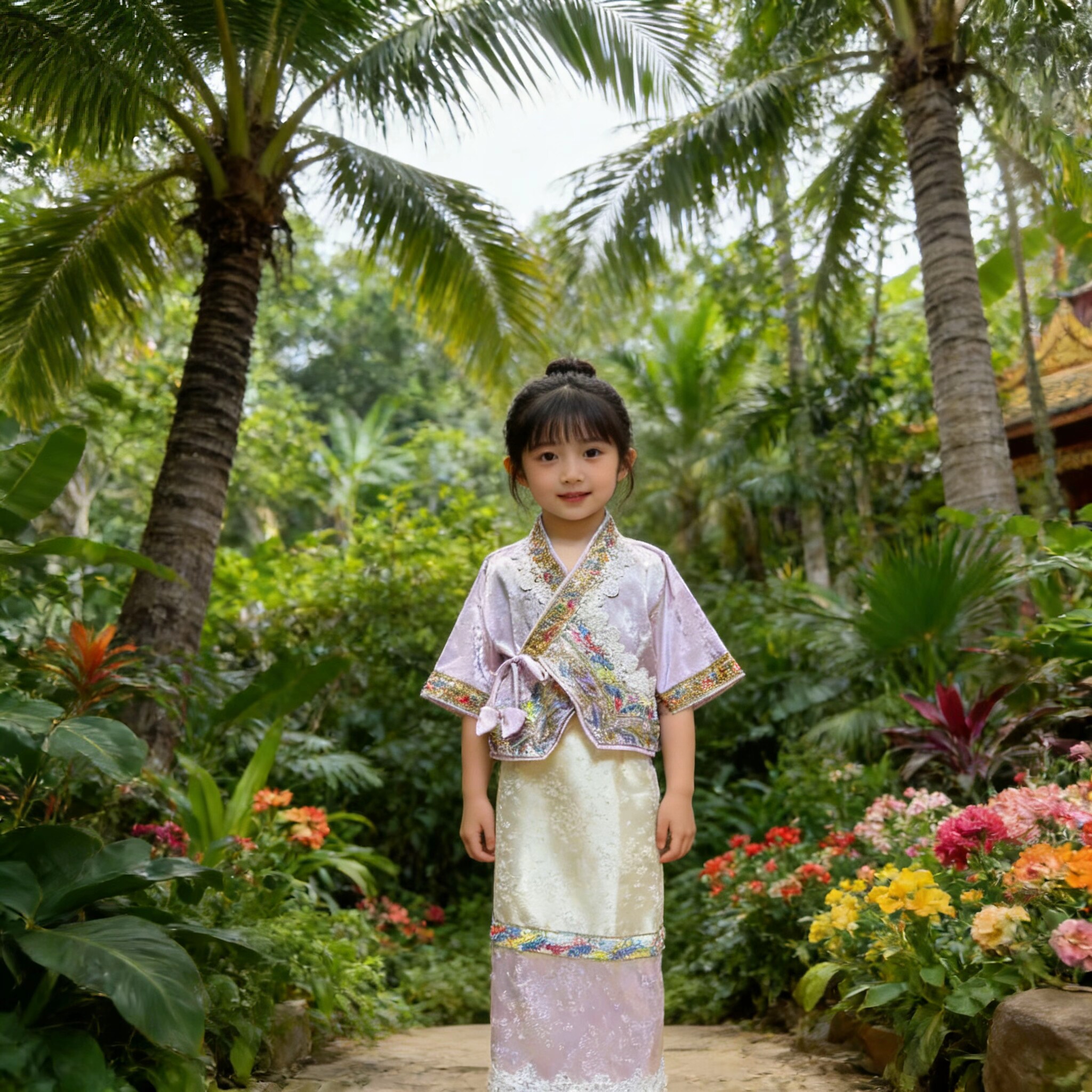 六一儿童演出服民族服女童西双版纳傣族少数民族异域风泰国服