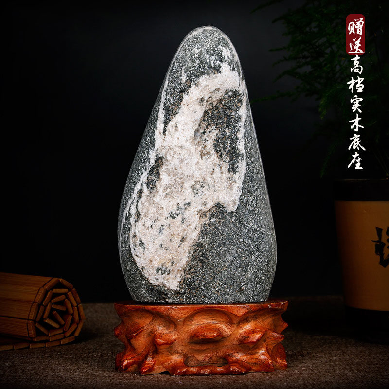 泰山石天然原石泰山石敢当室内外补角靠山石办公室青石摆件不切底