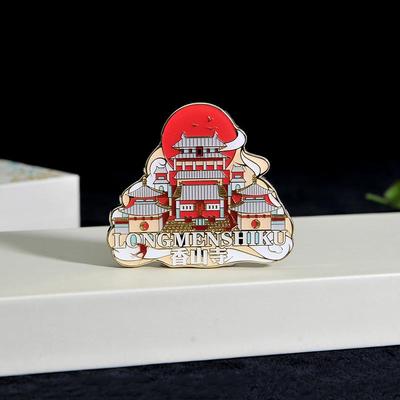 龙门奇妙物龙门石窟地图冰箱贴卢舍那大佛金属磁吸文创纪念品礼物