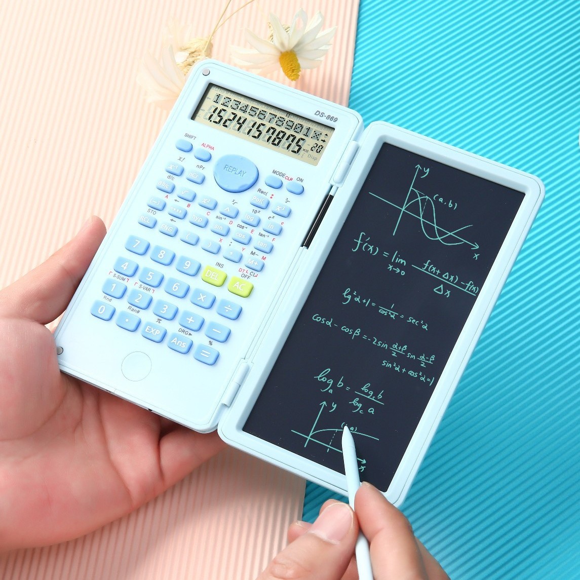 新款手写板计. 学生科学函数计算器 多功能高颜值计算器