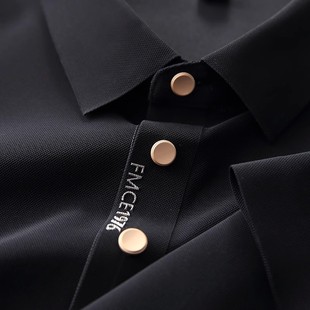 无痕冰丝短袖polo衫男夏新款翻领t恤高端凉感高端商务休闲上衣男