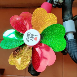饰旋转七彩卡通风车玩具宝宝风车 童车推车自行车滑板车平衡单车装