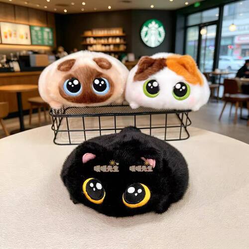 拉比泰胖嘟嘟猫咪公仔软萌团子伴
