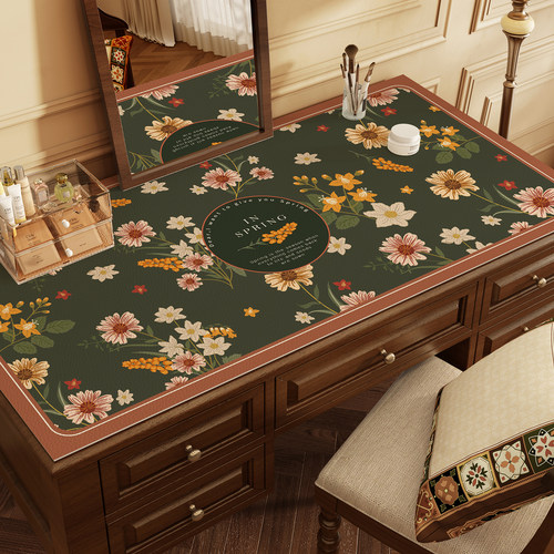 美式书桌垫高级感免洗桌垫护眼学生写字台垫子办公桌梳妆台桌布