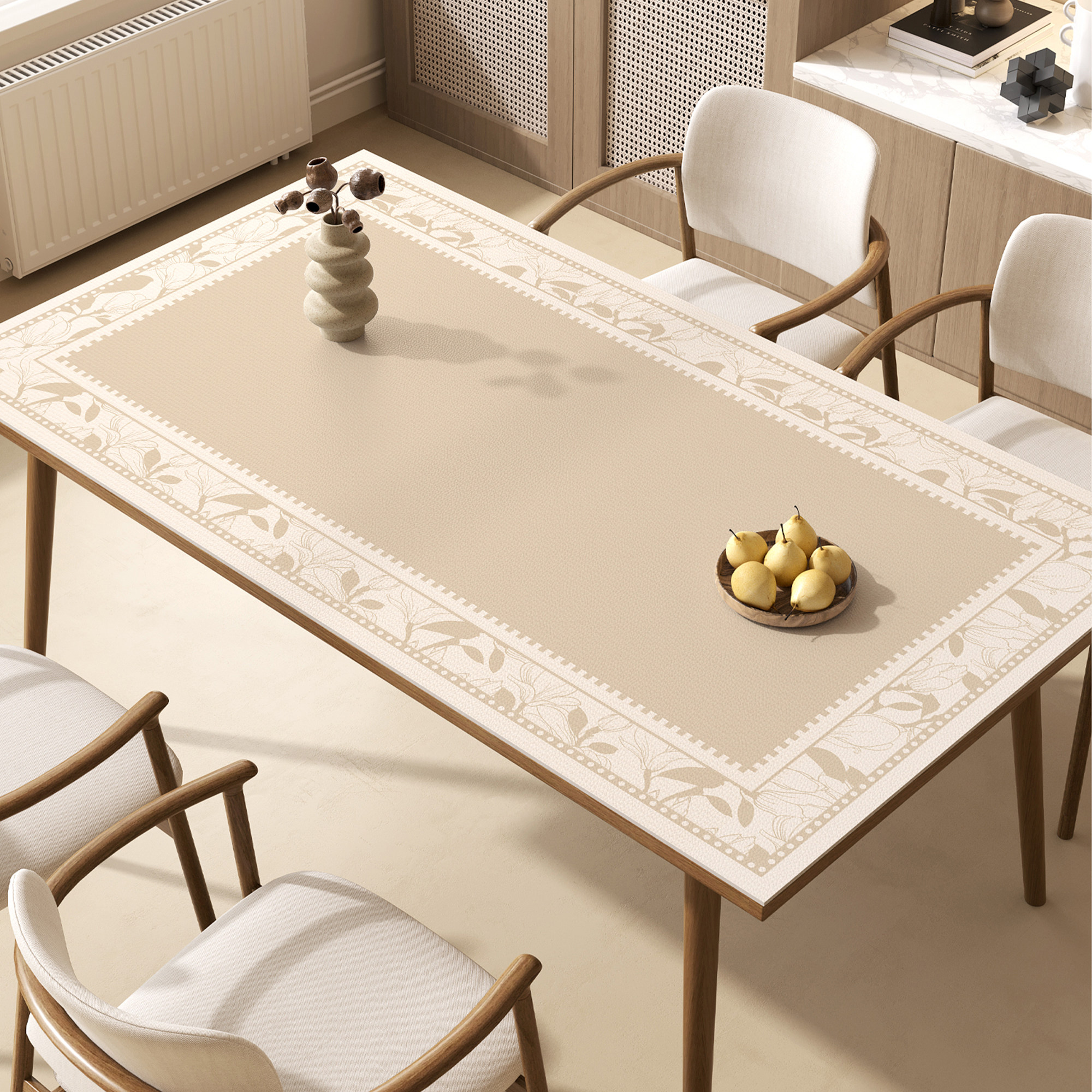 侘寂风桌垫防水防油桌布免洗高级感餐桌垫防烫茶几垫台布台面垫,居家布艺,桌布,淘宝优惠券,粉丝福利购,淘宝优惠卷
