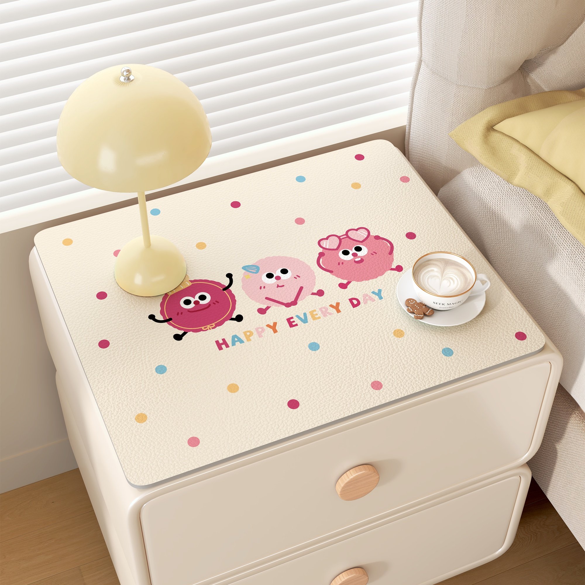 床头柜保护垫卡通桌布防水防烫免洗桌面台面保护垫洗衣机防尘盖布,居家布艺,桌布,淘宝优惠券,粉丝福利购,淘宝优惠卷