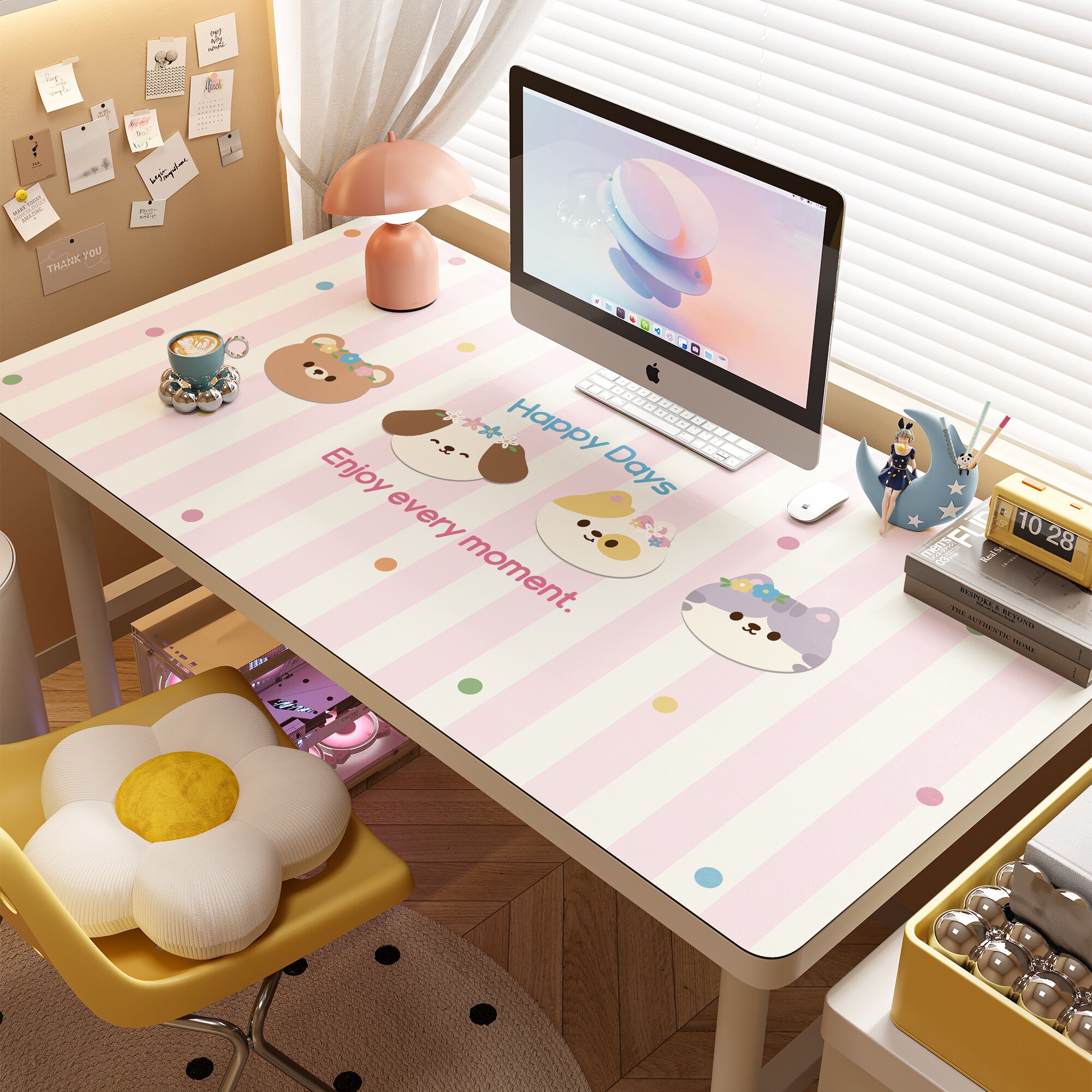 鼠标垫超大女生高颜值学生电脑桌面垫子书桌垫办公室工位防水桌布