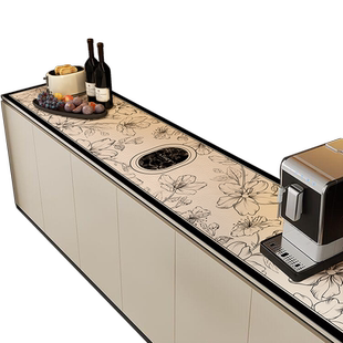 轻奢高级感电视柜餐边柜桌垫台面保护垫鞋柜酒柜防脏桌布玄关垫子