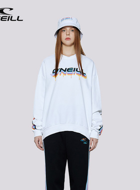 ONEILL宽松中性卫衣新款2025春季男女款时尚百搭纯色圆领套头卫衣