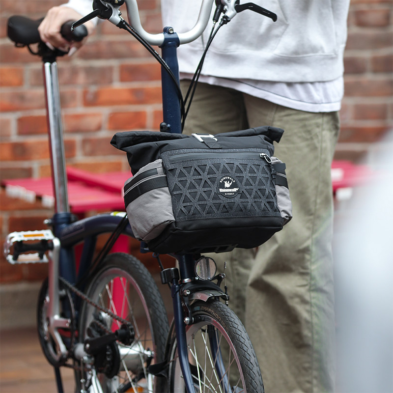 犀牛自行车包小布车头包折叠车置物包前置挂包车把包骑行装备收纳