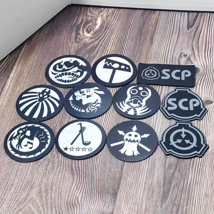 SCP基金会标志 魔术贴章 反光SCP战术背心贴章自然爱好臂章