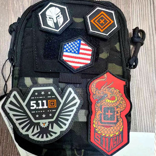 511魔术贴章战术士气补丁UP材质PVC橡胶徽章背包贴PVC防水贴章